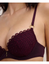 Soutien-Gorge Plunge Coque, Eloge du Désir - Deep Berry, Aubade 7CN08-DEBE