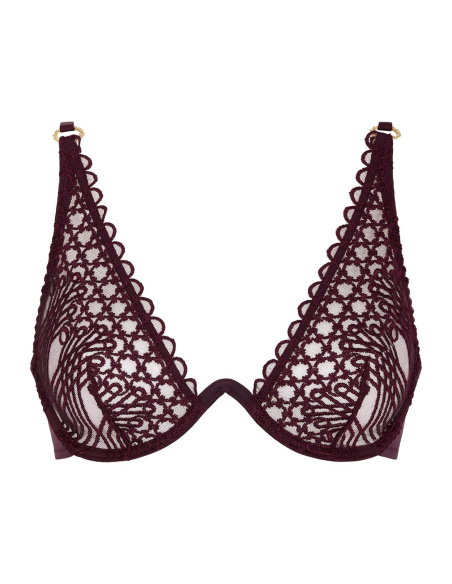 Soutien-Gorge Triangle MonoArmat, Eloge du Désir - Deep Berry, Aubade 7CM12-DEBE