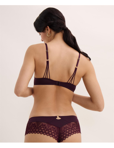 Soutien-Gorge Triangle Armatures, Eloge du Désir - Deep Berry, Aubade 7CF12-DEBE