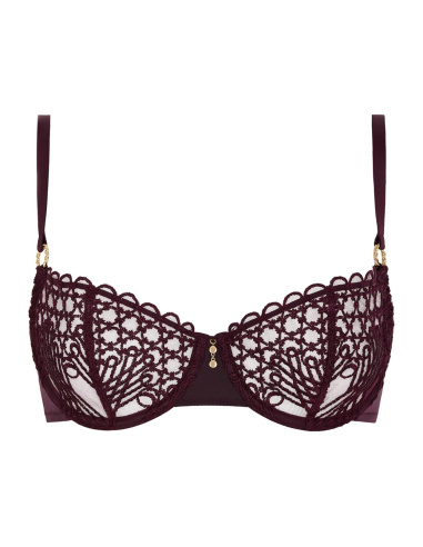 Soutien-Gorge Corbeille, Eloge du Désir - Deep Berry, Aubade 7CF14-DEBE