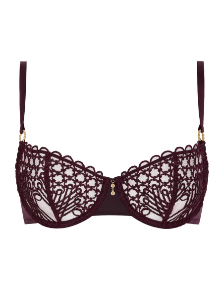 Soutien-Gorge Corbeille, Eloge du Désir - Deep Berry, Aubade 7CF14-DEBE