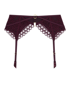 Porte-Jarretelles, Eloge du Désir - Deep Berry, Aubade 7C50-DEBE 2