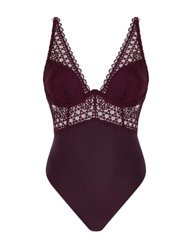 Body MonoArmature, Eloge du Désir - Deep Berry, Aubade 7CM86-DEBE