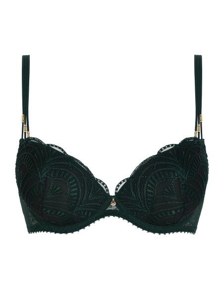 Soutien-Gorge Plunge Coque, Vibes - Mysterious Green, Aubade 2BN08-MYGR