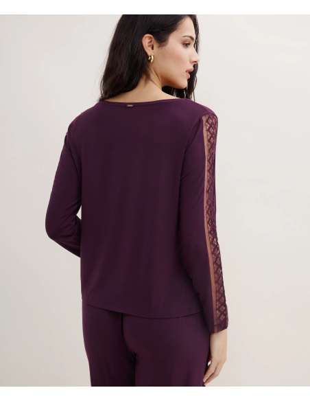 Top Manches Longues, Sweet Obsession - Deep Berry, Aubade 5L74-DEBE