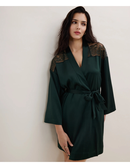 Kimono, Midnight Whisper- Mysterious Green, Aubade 2S65-MYGR