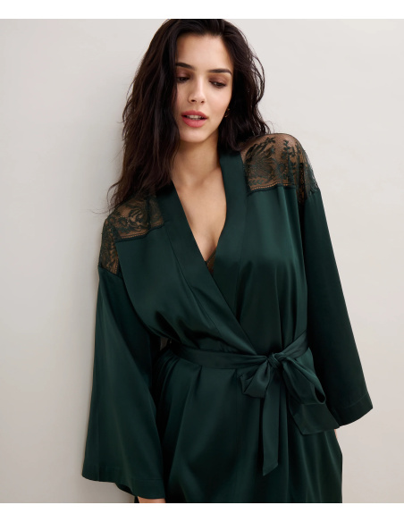 Kimono, Midnight Whisper- Mysterious Green, Aubade 2S65-MYGR