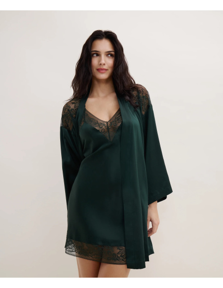 Kimono, Midnight Whisper- Mysterious Green, Aubade 2S65-MYGR