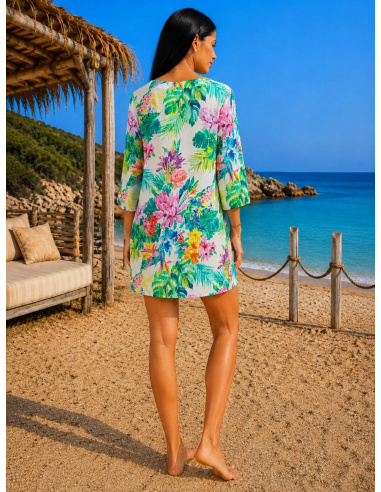 Chemise Manches 3/4 Seti, Maui, Tessy Beachwear T630/0326-01