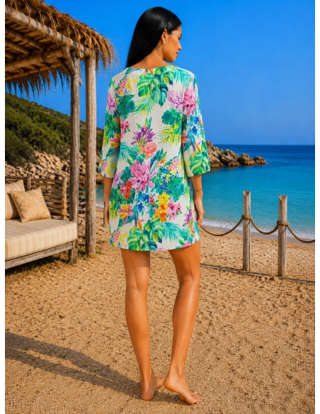 Chemise Manches 3/4 Seti, Maui, Tessy Beachwear T630/0326-01