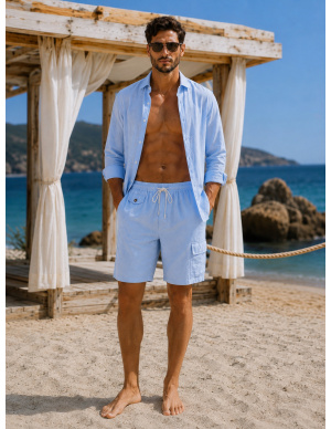 Bermuda De Bain, Kevin, David DM25-049-BLUE