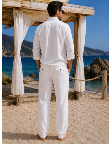 Pantalon, Nathan, David DM24-047-WHITE
