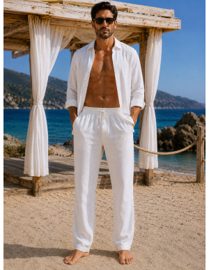 Pantalon, Nathan, David DM24-047-WHITE