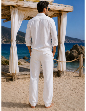 Chemise, Francis, David DM24-045-WHITE 2