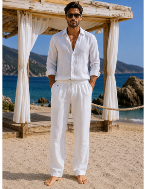 Chemise, Francis, David DM24-045-WHITE