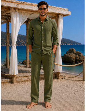 Chemise, Francis, David DM24-045-GREEN