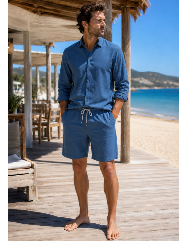 Bermuda en Lin, Kevin, David DM-KEVIN-BLEU JEANS