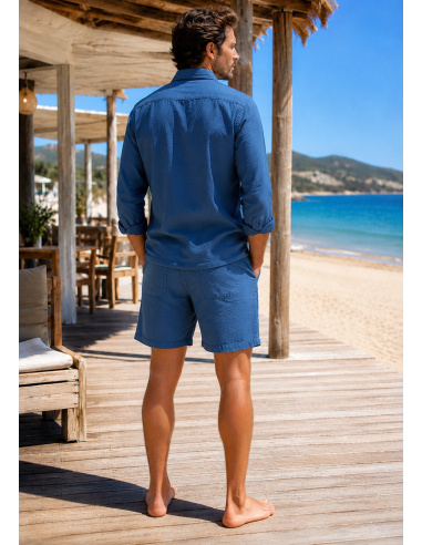 Bermuda en Lin, Kevin, David DM-KEVIN-BLEU JEANS