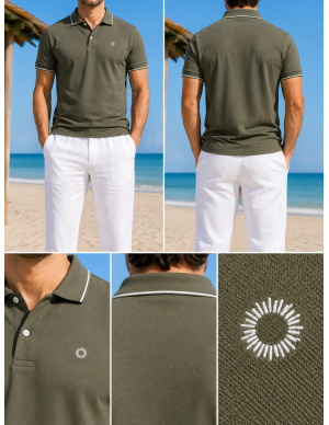 Polo, Camerelle, David DM24-043-GREEN