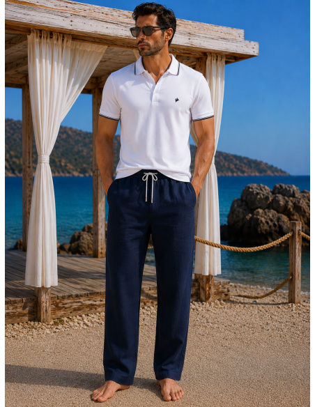 Polo Shirt, Camerelle, David DM-CAMERELLE-B-BLANC