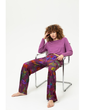 Pantalon, Cosmic Garden - Crushed Berry, Mey 1230160-1808