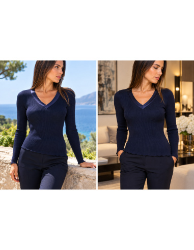 Top Manches Longues Col V, Oscalito 4248-474