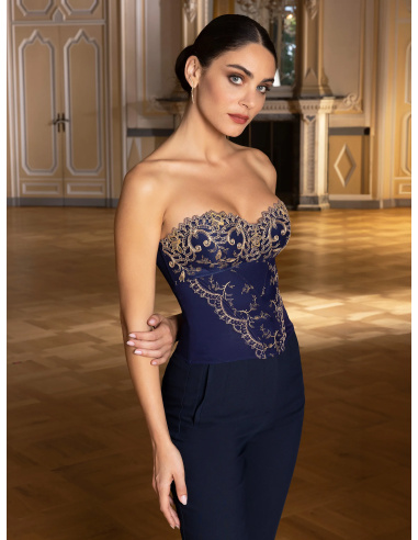 Bustier, Grand Soir Saphir - Marine Or, Lise Charmel ACM4425-MO
