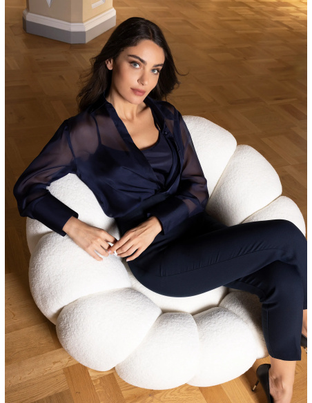 Silk Blouse, Variations Désir - Fleurs Perses, ALJ5111-FP