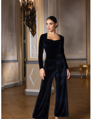 Trousers, Velours Forever - Marine Velours, Lise Charmel ALJ0012-MV