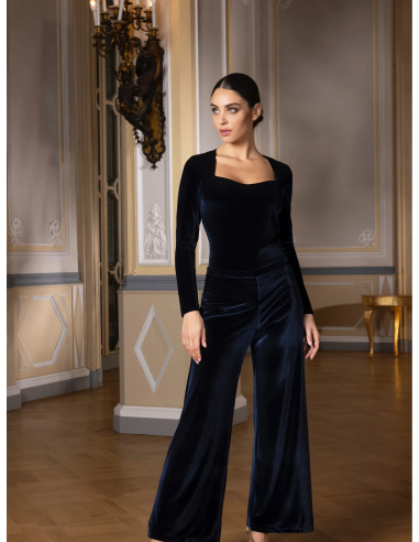 Trousers, Velours Forever - Marine Velours, Lise Charmel ALJ0012-MV