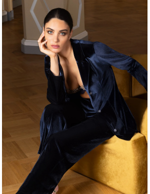 Trousers, Velours Forever - Marine Velours, Lise Charmel ALJ0012-MV 2