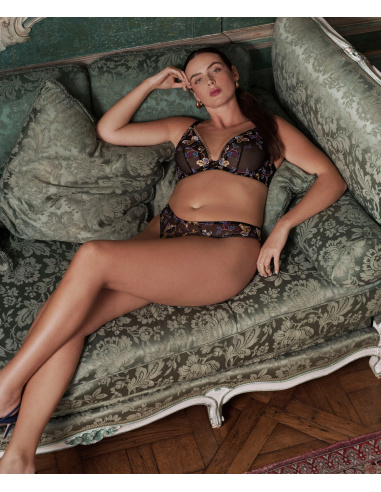Soutien-Gorge Triangle Armature, Midnight Opéra- Persian Blue, Aubade 7DF12-PEBL