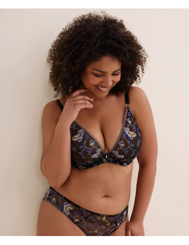 Soutien-Gorge Triangle Armature, Midnight Opéra- Persian Blue, Aubade 7DF12-PEBL