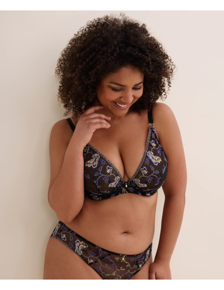 Soutien-Gorge Triangle Armature, Midnight Opéra- Persian Blue, Aubade 7DF12-PEBL