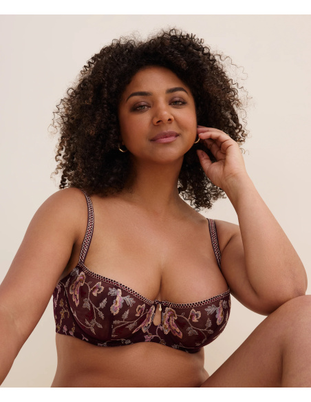 Soutien-Gorge Corbeille Armatur, Midnight Opéra-Secret Purple, Aubade 7DF14-SEPU