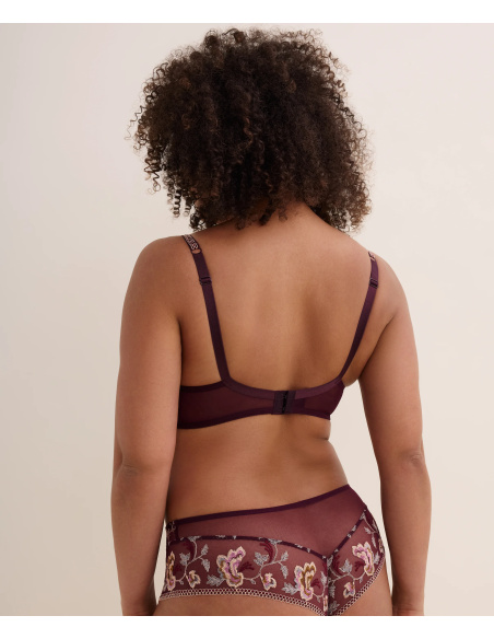 Soutien-Gorge Plunge Coques, Midnight Opéra-Secret Purple, Aubade 7DN08-SEPU