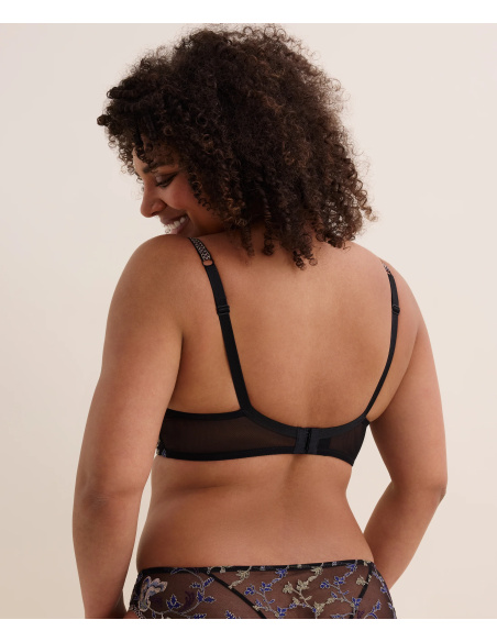 Soutien-Gorge Plunge Coques, Midnight Opéra-Persian Blue, Aubade 7DN08-PEBL