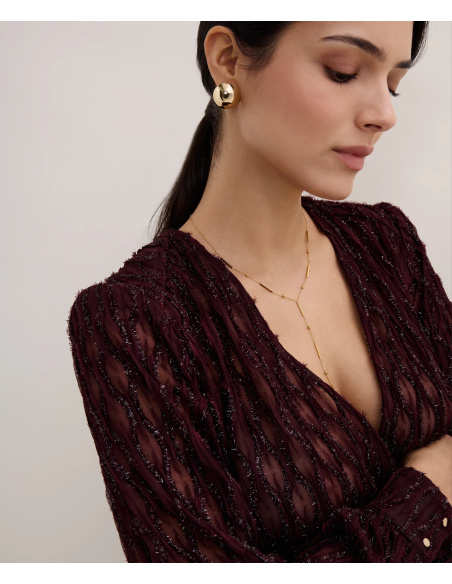 Body Manches Longues, Les Body by Aubade - Supreme Burgundy, Aubade 1M84-E-SUPR