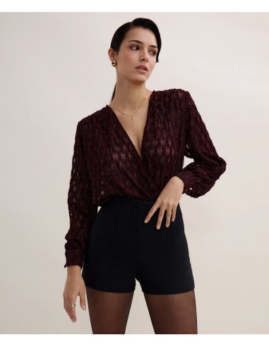 Body Manches Longues, Les Body by Aubade - Supreme Burgundy, Aubade 1M84-E-SUPR