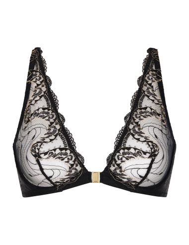Underwired Triangle Bra U, Splendor Of Senses - Hypnotic Black, Aubade 7EN12-HYBL