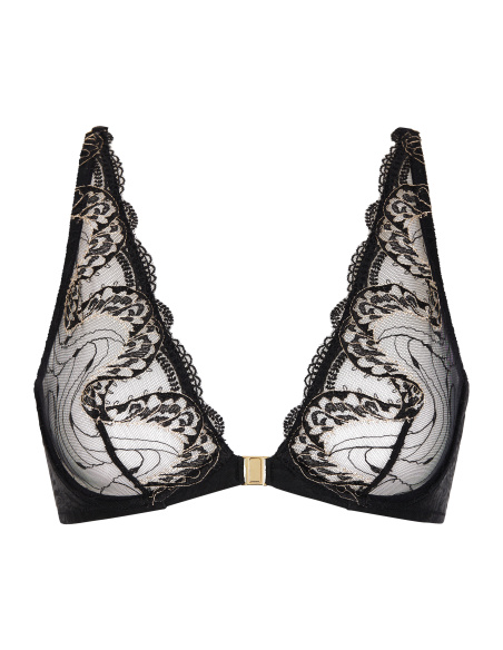 Soutien-Gorge Triangle U, Splendor Of Senses - Hypnotic Black, Aubade 7EN12-HYBL