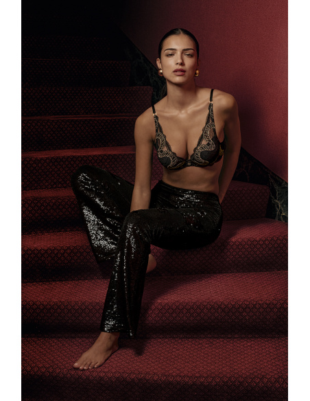Soutien-Gorge Foulard Pl, Splendor Of Senses - Hypnotic Black, Aubade 7EN81-HYBL