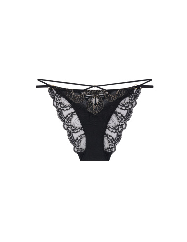 Slip Mini Coeur, Splendor Of Senses - Hypnotic Black, Aubade 7E20-HYBL