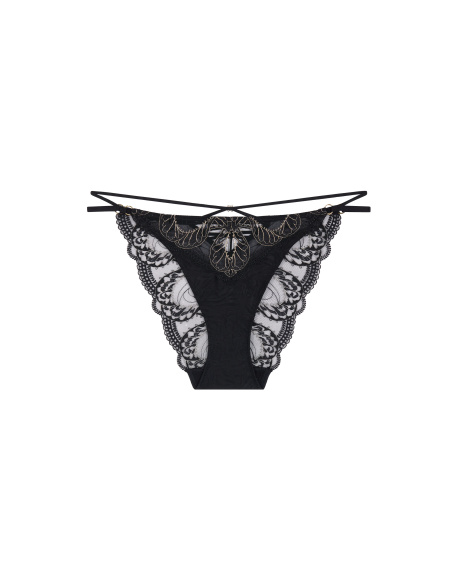 Slip Mini Coeur, Splendor Of Senses - Hypnotic Black, Aubade 7E20-HYBL