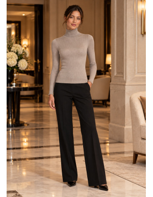 Long Sleeve Turtleneck, 100% Silk, Oscalito 9516-350 2